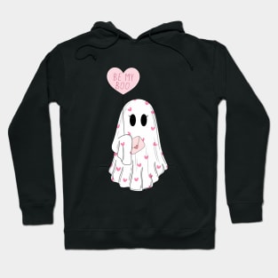 My Boo Valentine Cute Pink Heart Ghost Valentine Hoodie